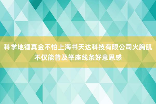 科学地锤真金不怕上海书天达科技有限公司火胸肌不仅能普及举座线条好意思感